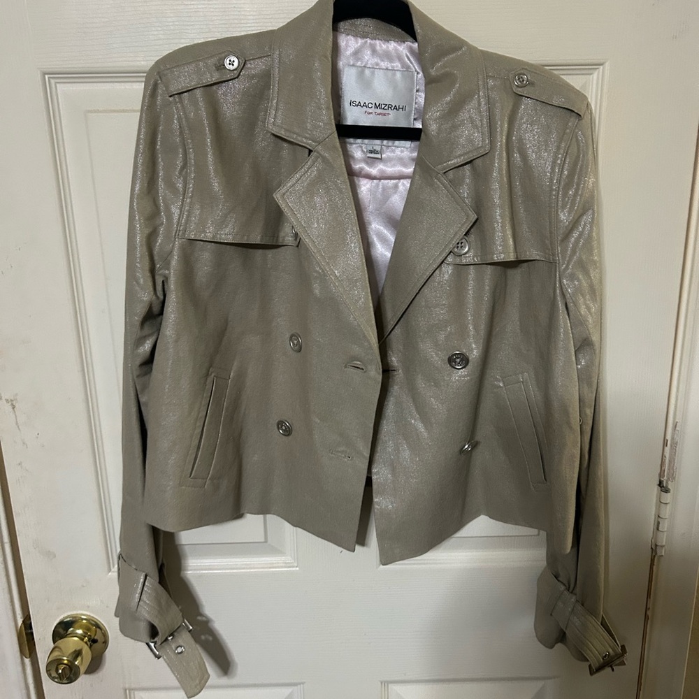 Isaac Mizrahi Women's Beige Trench Coat